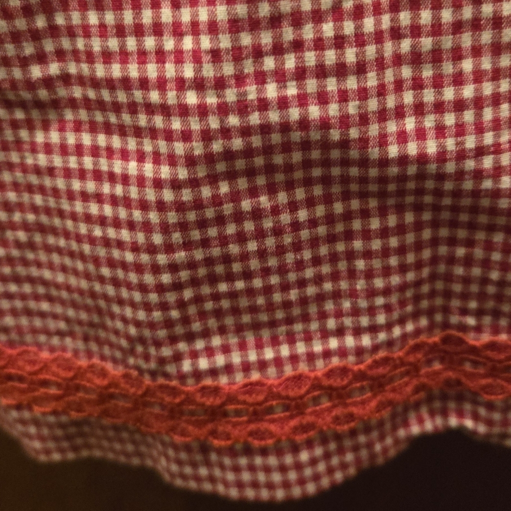 Lucky 13 Pinup Vintage Red&White Gingham Dress SzL - Picture 4 of 10